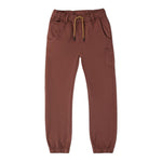 SARABANDA pantalone tinta unita con elastico in vita Marrone per Bambino 07542 MARRONE SARABANDA 
