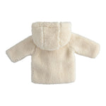 MINI BANDA cappotto tinta unita teddy con cappuccio Beige per Neonato 35762 BEIGE MINI BANDA 