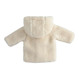 MINI BANDA cappotto tinta unita teddy con cappuccio Beige per Neonato 35762 BEIGE MINI BANDA 
