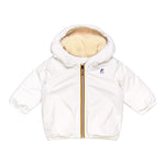 K-WAY giubbino tinta unita con cappuccio in contrasto Bianco per Neonato K61157W BIANCO K-WAY 