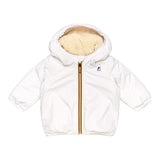 K-WAY giubbino tinta unita con cappuccio in contrasto Bianco per Neonato K61157W BIANCO K-WAY 