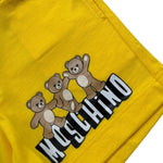 Moschino Completo 2 Pezzi T-Shirt-Bermuda Bicolore per Neonato MXG00M BIANCO/GIALLO MOSCHINO 