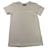 JOHN RICHMOND t-shirt girocollo tinta unita con stampa logo Grigio per Bambino RBA25009TS GRIGIO JOHN RICHMOND 