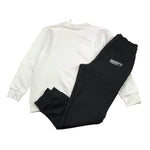 CESARE PACIOTTI completo bicolore 2pz felpa-pantalone Bianco/nero per Bambino COMP5304J BIANCO/NERO CESARE PACIOTTI 