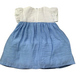 Le Bebe Abito Mezza Manica Bicolore per Neonata LBG6372 BIANCO/AZZURRO LE BEBE 