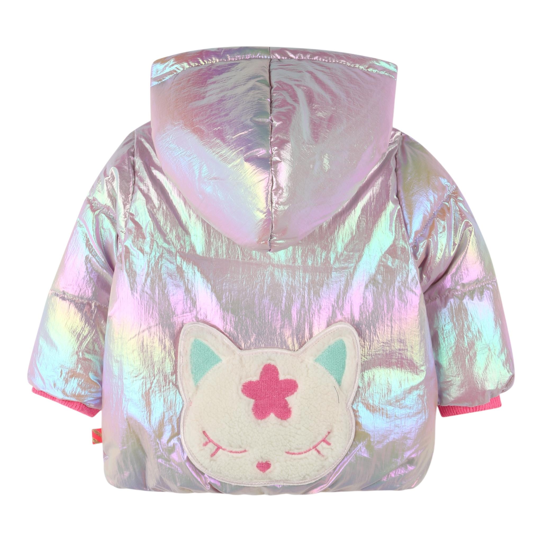BillIEBLUSH giubbino tinta unita effetto aurora boreale cn cappuccio Rosa per Neonata U20401 ROSA BillIEBLUSH 