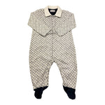 Trussardi Tutina Manica Lunga Stampa Fantasia per Neonato TLA23001TU BIANCO TRUSSARDI 