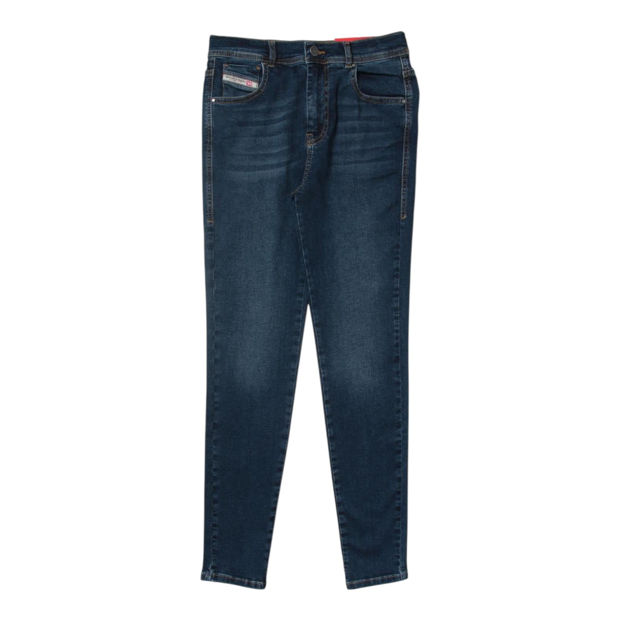 Diesel Jeans tinta unita con Girovita Regolabile Blu per Bambino J00812 BLU DIESEL 