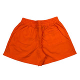 Max&amp;Co. Plain Shorts With Striped Pattern And Elastic Waistband Orange For Girls