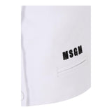 Msgm Solid Color Vest With Buttons White For Boys