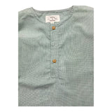Teddy E Minou Long Sleeve Solid Green Shirt For Newborn