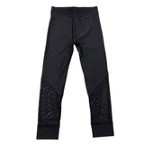 Burberry Black Sheer Solid Color Leggings for Girls