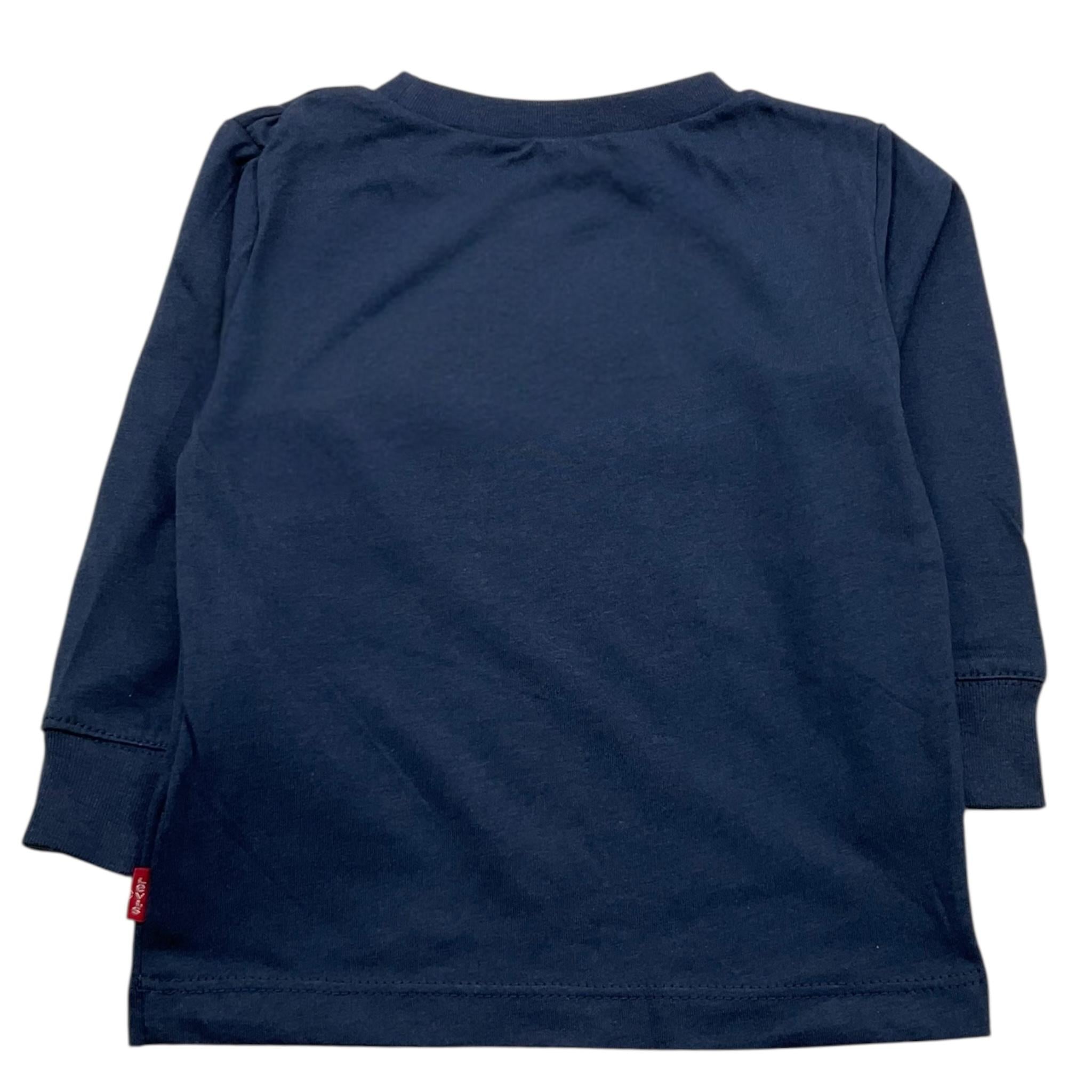 LEVI'S shirt girocollo tinta unita con logo Blu per Neonato 6E8646 BLU LEVI'S 
