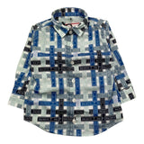 Cesare Paciotti Multicolor Shirt with Logo Long Sleeve Light Blue for Newborns