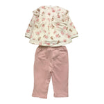 MAYORAL completo 3pz felpa-shirt-leggins tinta unita con fantasia fiori Bianco per Neonata 2610 BIANCO MAYORAL 