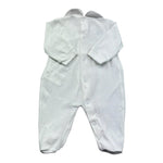 Le Bebe Tutina Manica Lunga Tinta Unita con Ricami per Neonata LBG6216 BIANCO LE BEBE 