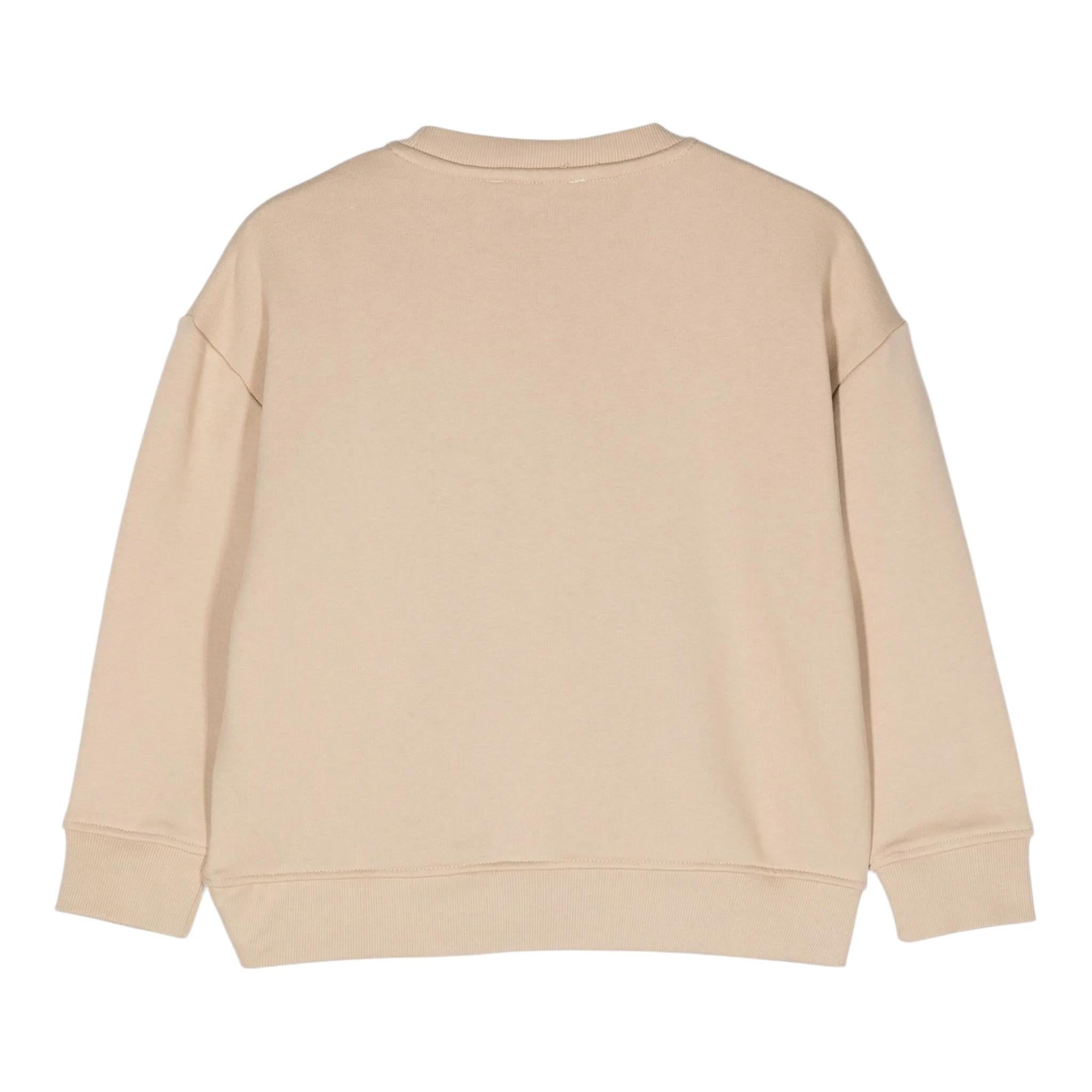 JOHN RICHMOND felpa girocollo tinta unita con stampa Beige per Bambino RBA24140FE BEIGE JOHN RICHMOND 