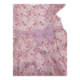 Ninnaoh Solid Color Dress with Pink Pattern for Baby Girl