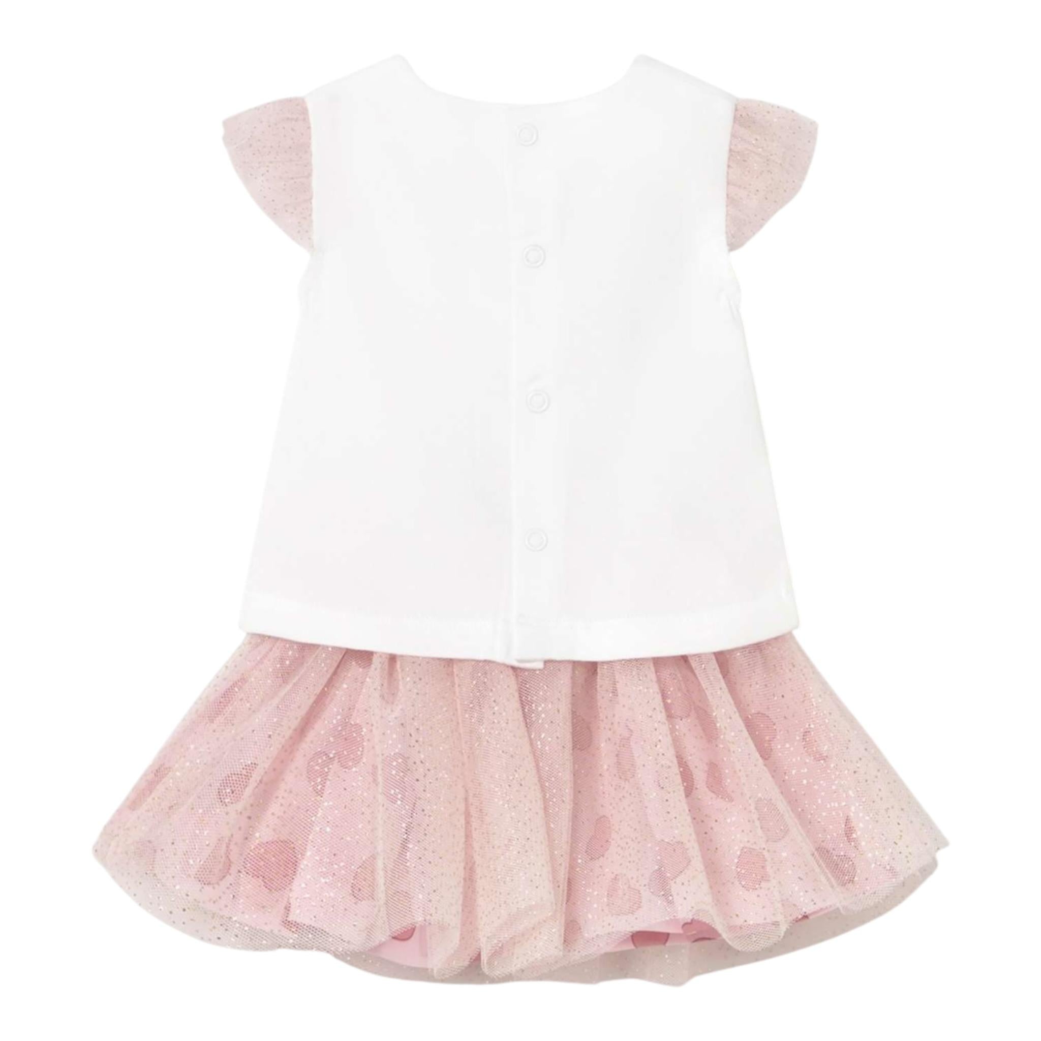 Mayoral Completo 2 Pezzi Canotte-Gonna Bianco/Rosa per Neonata 1874X BIANCO/ROSA MAYORAL 
