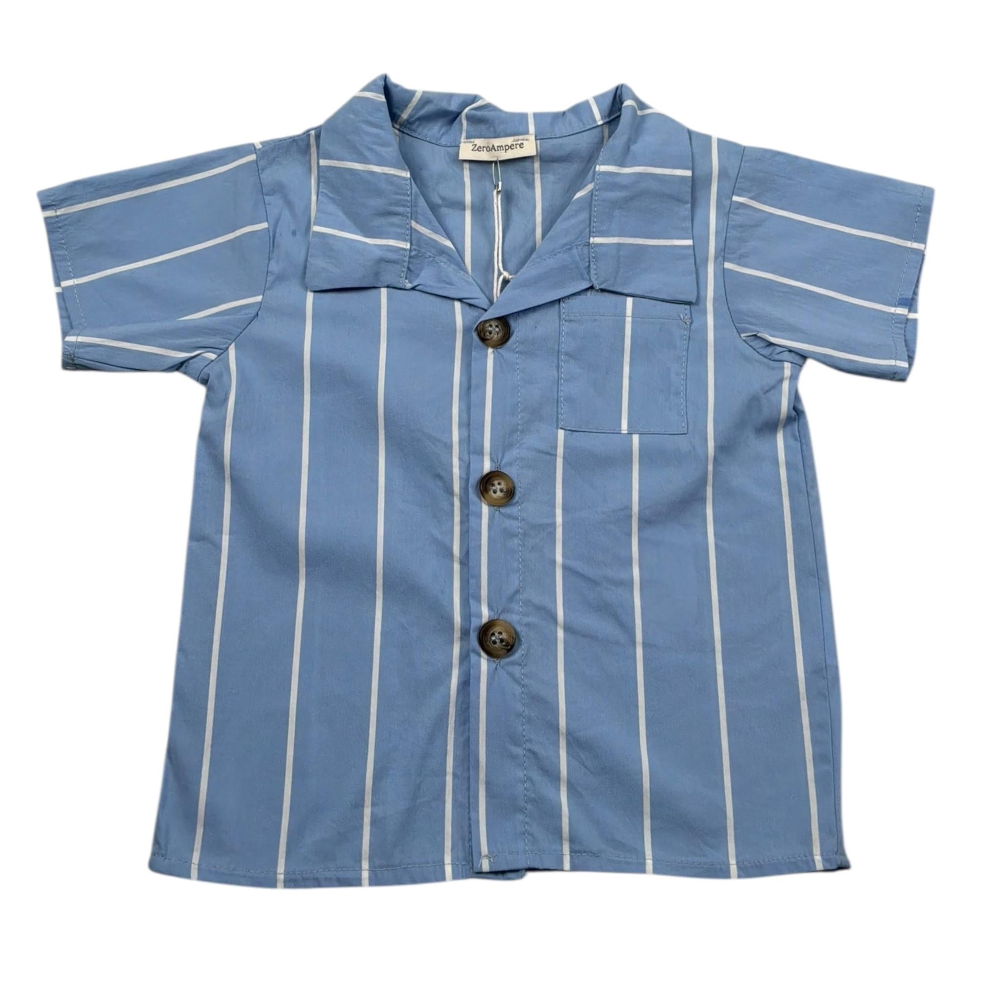 Zero Ampere Camicia Mezza Manica Tinta Unita per Neonato ORO AZZURRO ZERO AMPERE 
