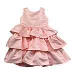 Meilisa Bai Abito Cerimonia Tinta Unita con Fiocco Giromanica per Bambina FL6264 PESCA MEILISA BAI 