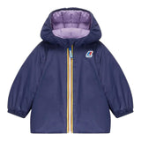 K-WAY giubbino reversbile bicolore con cappuccio Blu/lilla per Neonata K4116PW BLU/LILLA K-WAY 