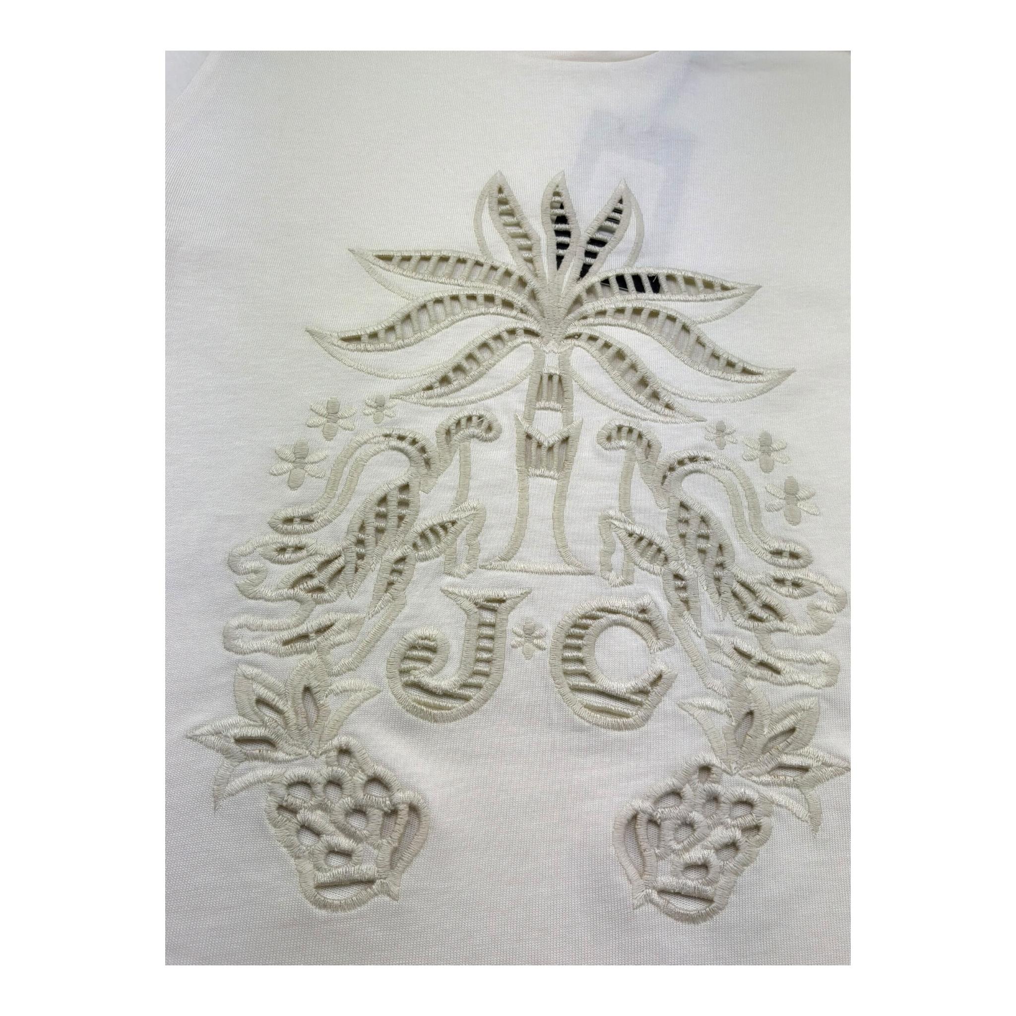 Just Cavalli T-Shirt Girocollo Tinta Unita con Trafori per Bambina JGP26134TS AVORIO JUST CAVALLI 