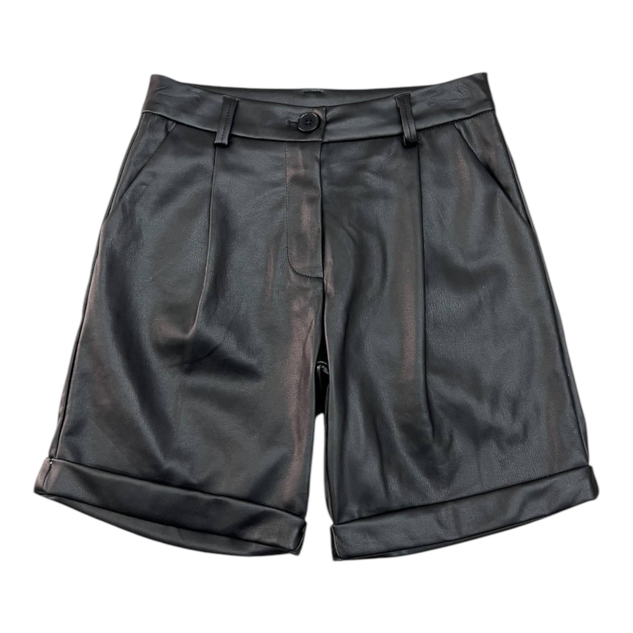 TO be too short tinta unita in ecopelle Nero per Bambina TFJF24P518 NERO TO be too 