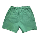 Zhoe &amp; Tobiah Solid Color Elastic Waist Green Shorts For Girls