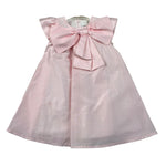 Pure Firenze Abito Mezza Manica Tinta Unita con Fiocco per Neonata PC03226 ROSA PURE FIRENZE 