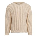 Dou Dou Maglia Tinta Unita con Logo Retro per Bambina DW9P10X BEIGE DOU DOU 