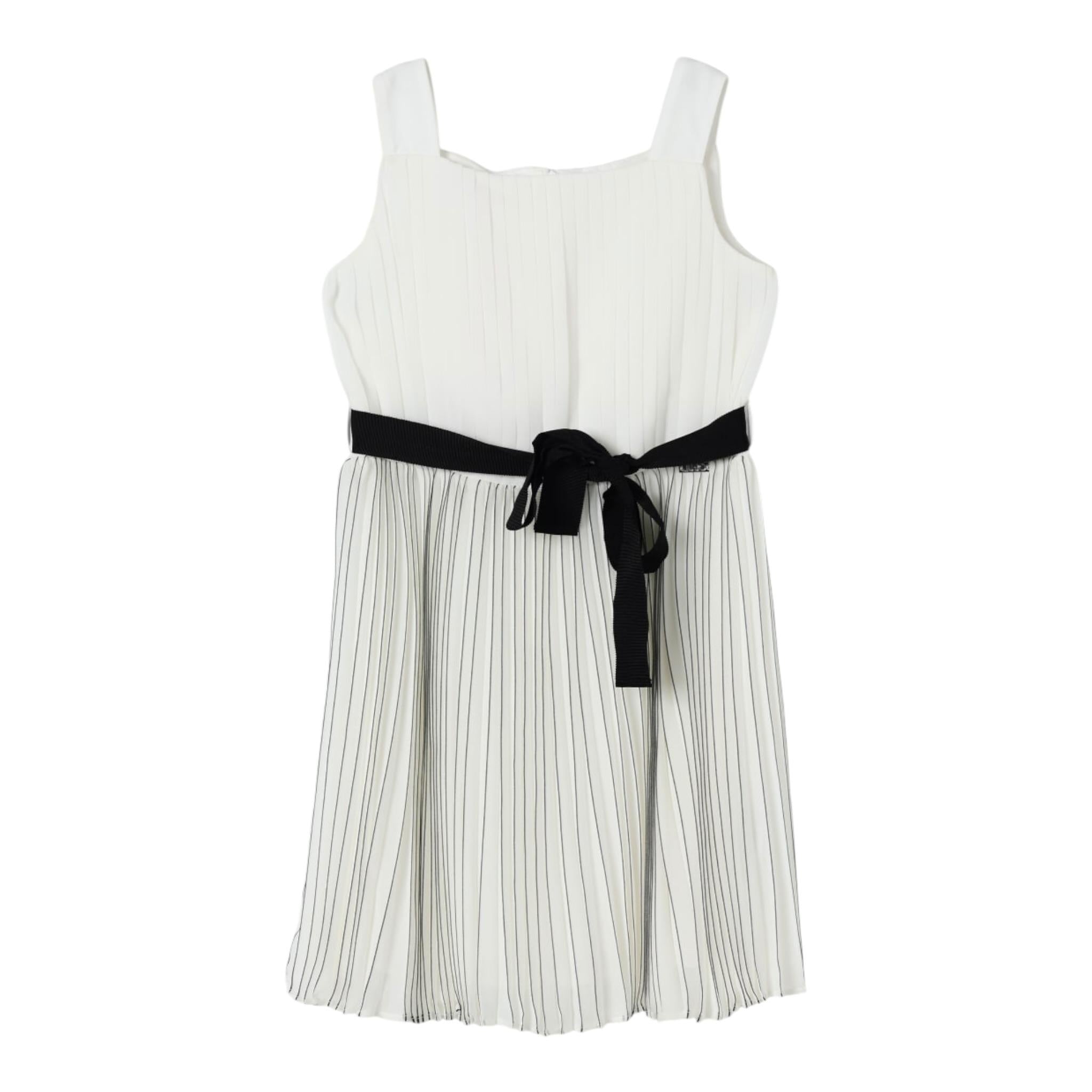 Liu Jo Abito Bicolore con Fantasia A Righe per Bambina Z9153 BIANCO LIU JO 
