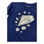 GUESS shirt girocollo tinta unita con stampa in contrasto Blu per Bambina N4BI12I3Z14 BLU GUESS 