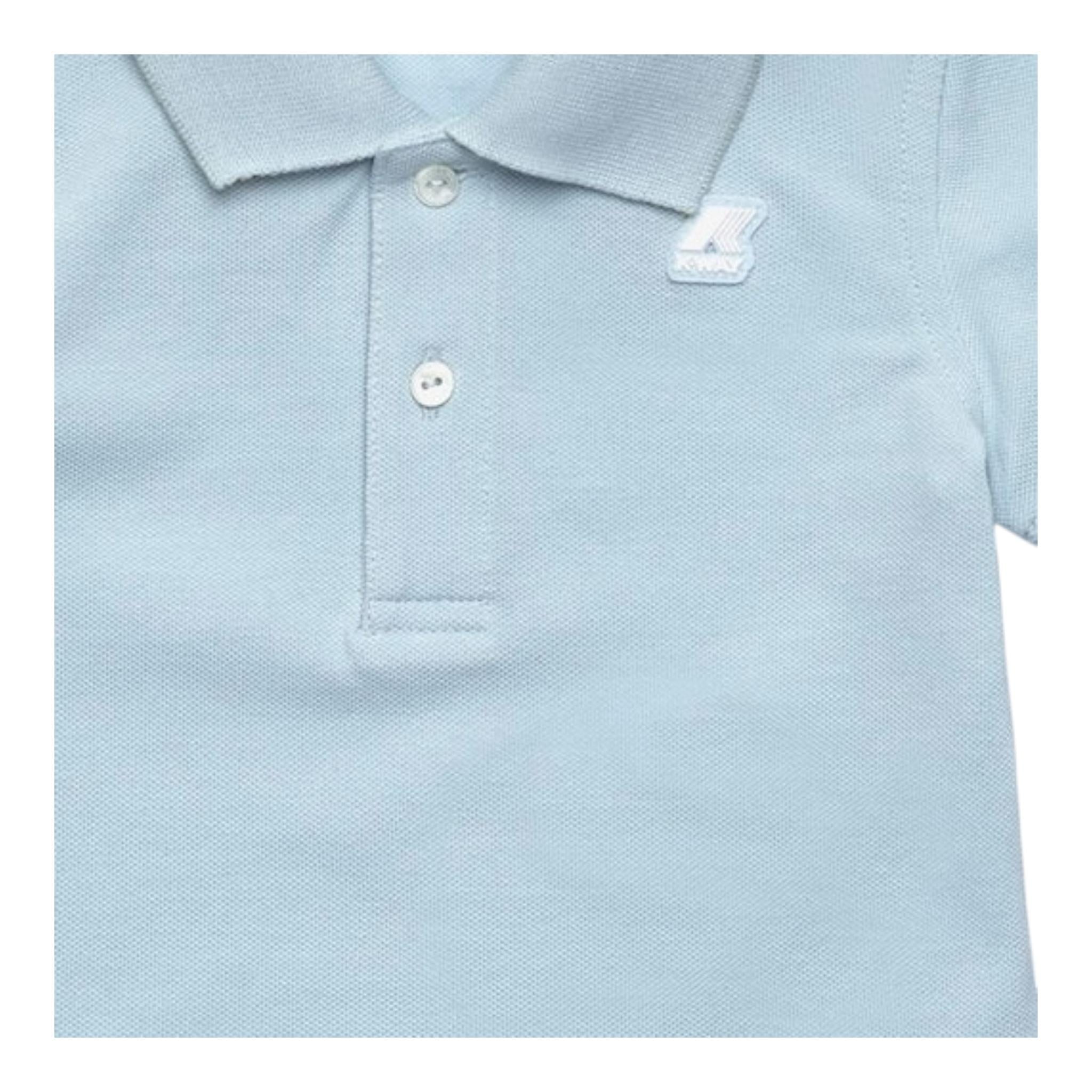 K-Way Polo Mezza Manica Tinta Unita per Neonato K71374WXX AZZURRO K-WAY 