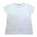 Daniele Alessandrini T-Shirt Girocollo Tinta Unita con Stampa In Contrasto per Bambino 1236M00226X BIANCO DANIELE ALESSANDRINI 