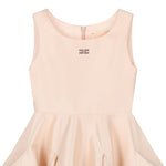 Elisabetta Franchi Abito Tinta Unita Giromanica per Bambina EFAB616 ROSA ELISABETTA FRANCHI 