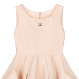 Elisabetta Franchi Abito Tinta Unita Giromanica per Bambina EFAB616 ROSA ELISABETTA FRANCHI 