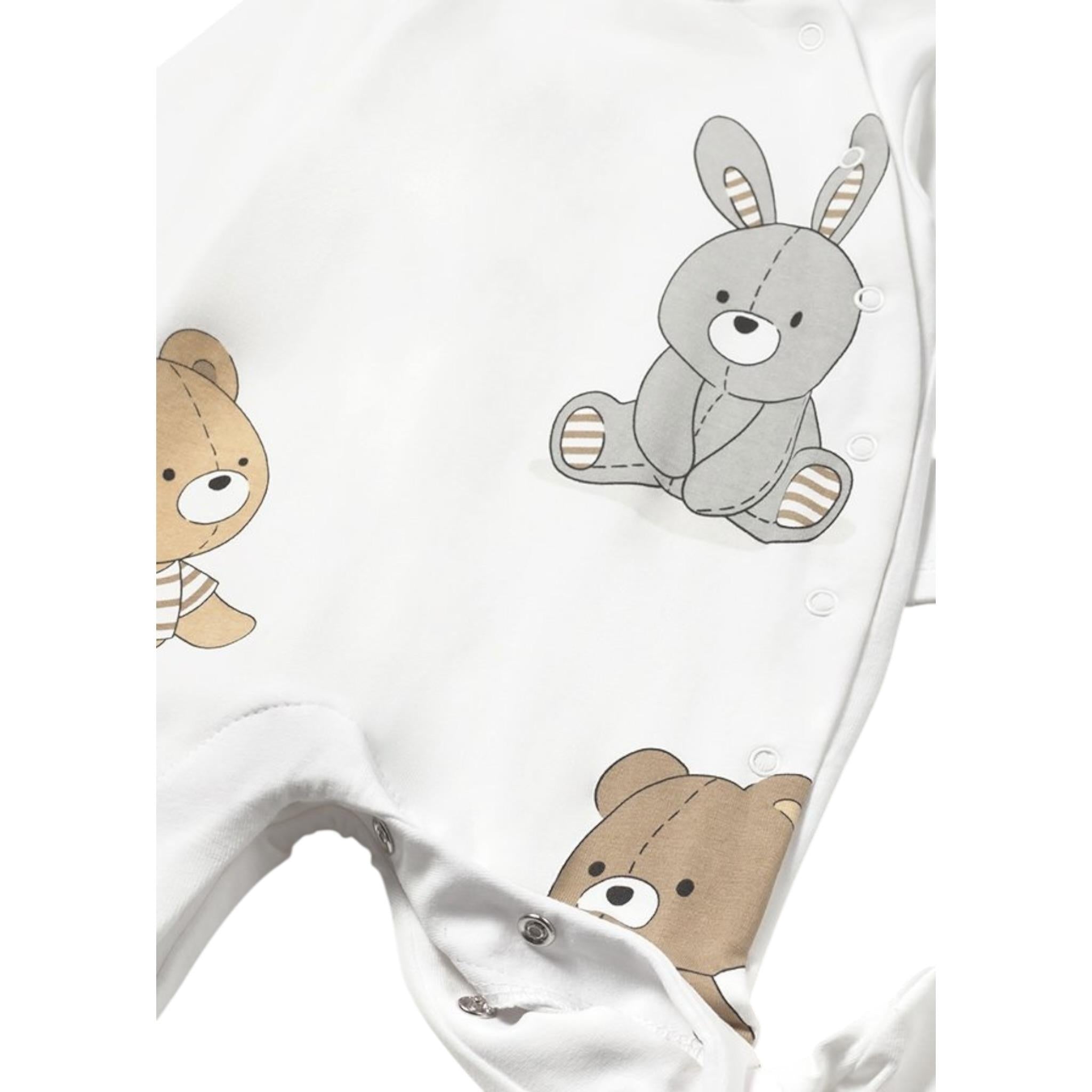 Mayoral Set 2 Tutina Manica Lunga Fantasia A Righe per Neonato 1709XX BEIGE MAYORAL 