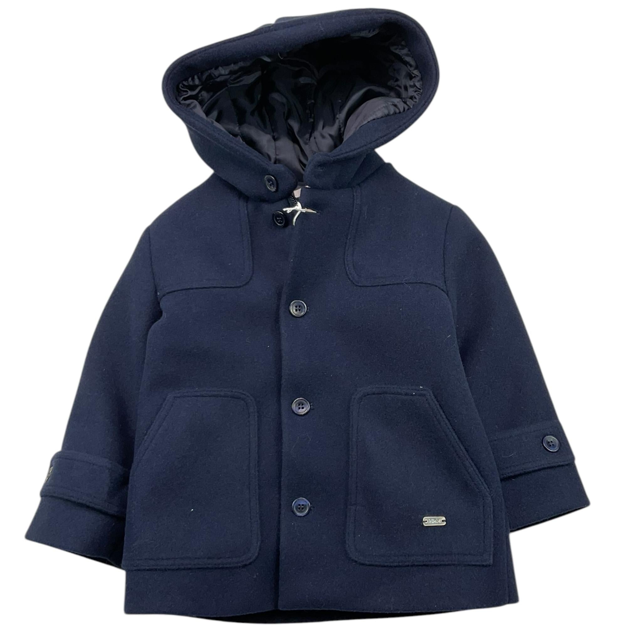 LE BEBE' cappotto tinta unita con cappuccio Blu per Neonato LBB5173 BLU LE BEBE' 