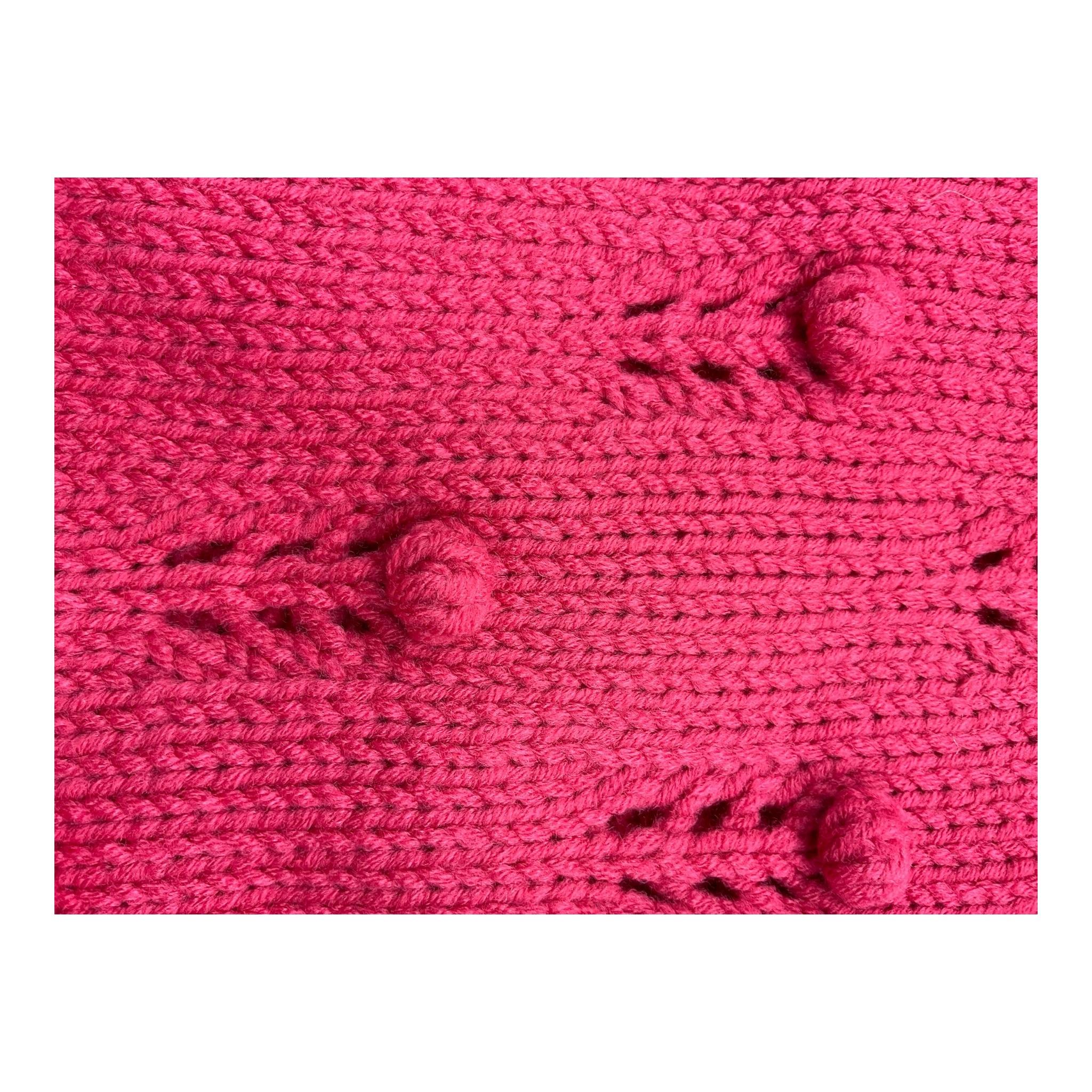 LIU JO sciarpa tinta unita con ricami Fuxia per Bambina 4DX562 FUXIA LIU JO 