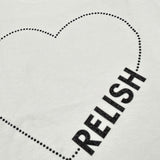 Relish T-Shirt Girocollo Tinta Unita con Stampa per Bambina RGP2301033007 BIANCO RELISH 