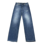 Dondup Jeans Solid Color With Adjustable Waist Blue For Girls