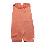 Wedoble Solid Coral Baby Girl's Sleeveless Romper