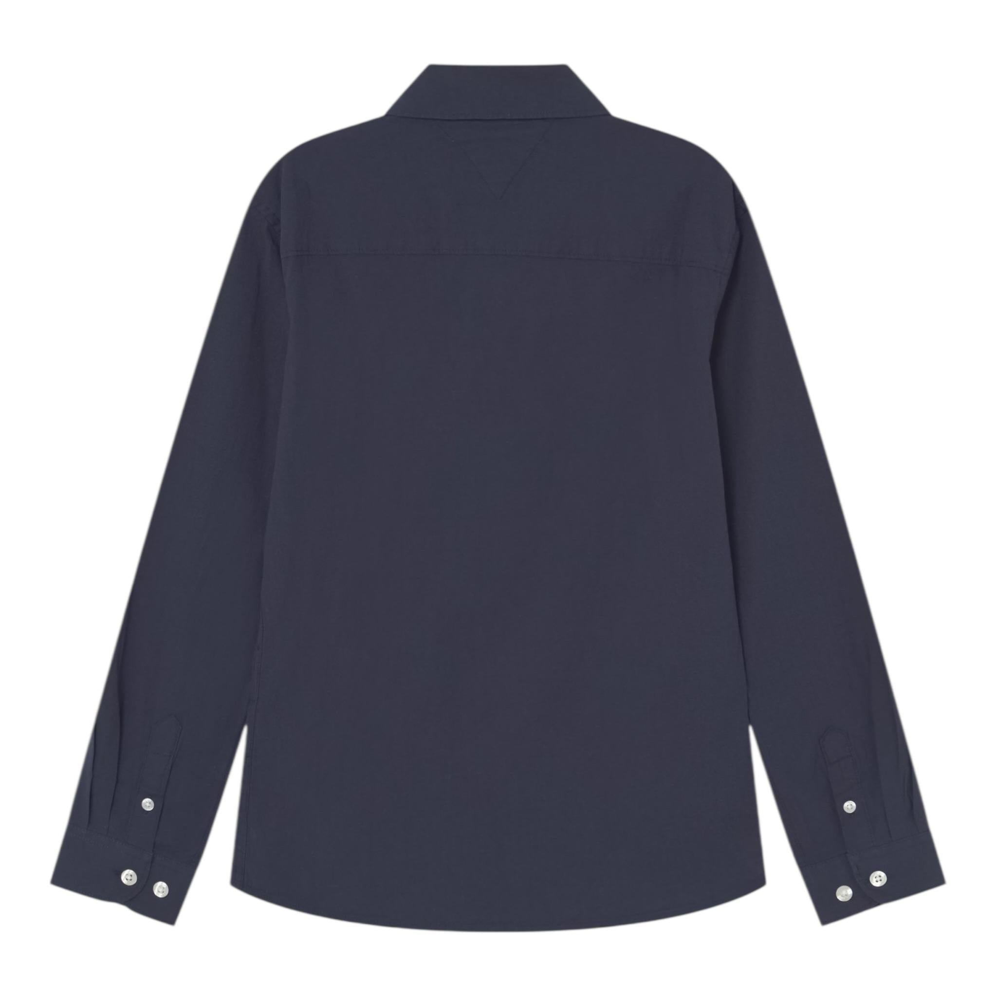 Tommy Hilfiger Camicia Manica Lunga Tinta Unita per Neonato KB0KB06965 BLU TOMMY HILFIGER 
