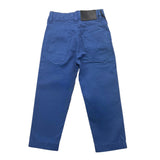 Cesare Paciotti Plain Trousers With Adjustable Waistband Blue For Newborn