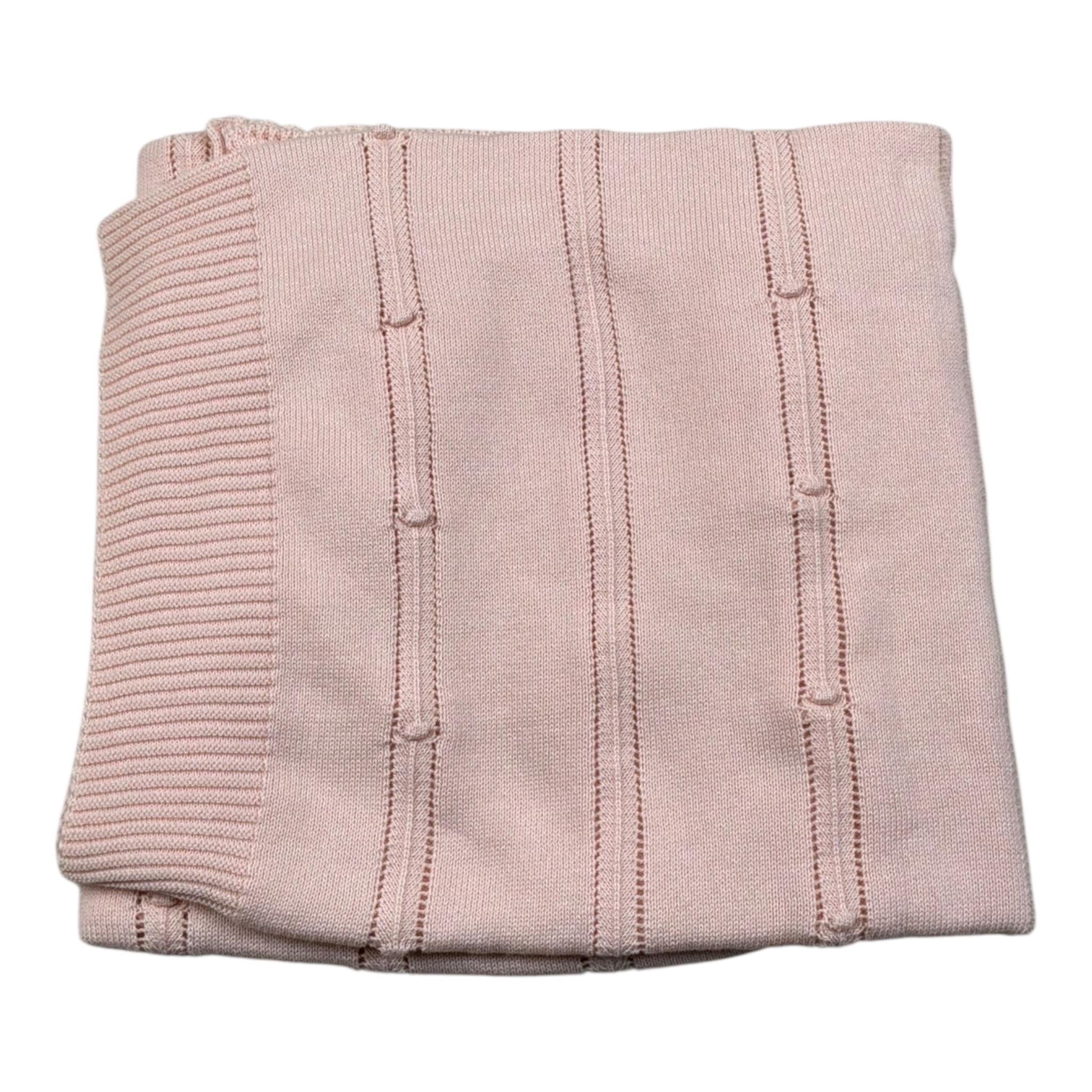 Wedoble Coperta Tinta Unita con Ricami per Neonata V2401306A ROSA WEDOBLE 