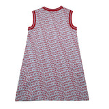Just Cavalli Abito Giromanica Tinta Unita con Stampe Logo per Bambina JGP26154VE BIANCO JUST CAVALLI 