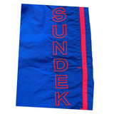 Sundek Solid Color Swimsuit With Contrast Elastic Waistband In Cobalt For Boys