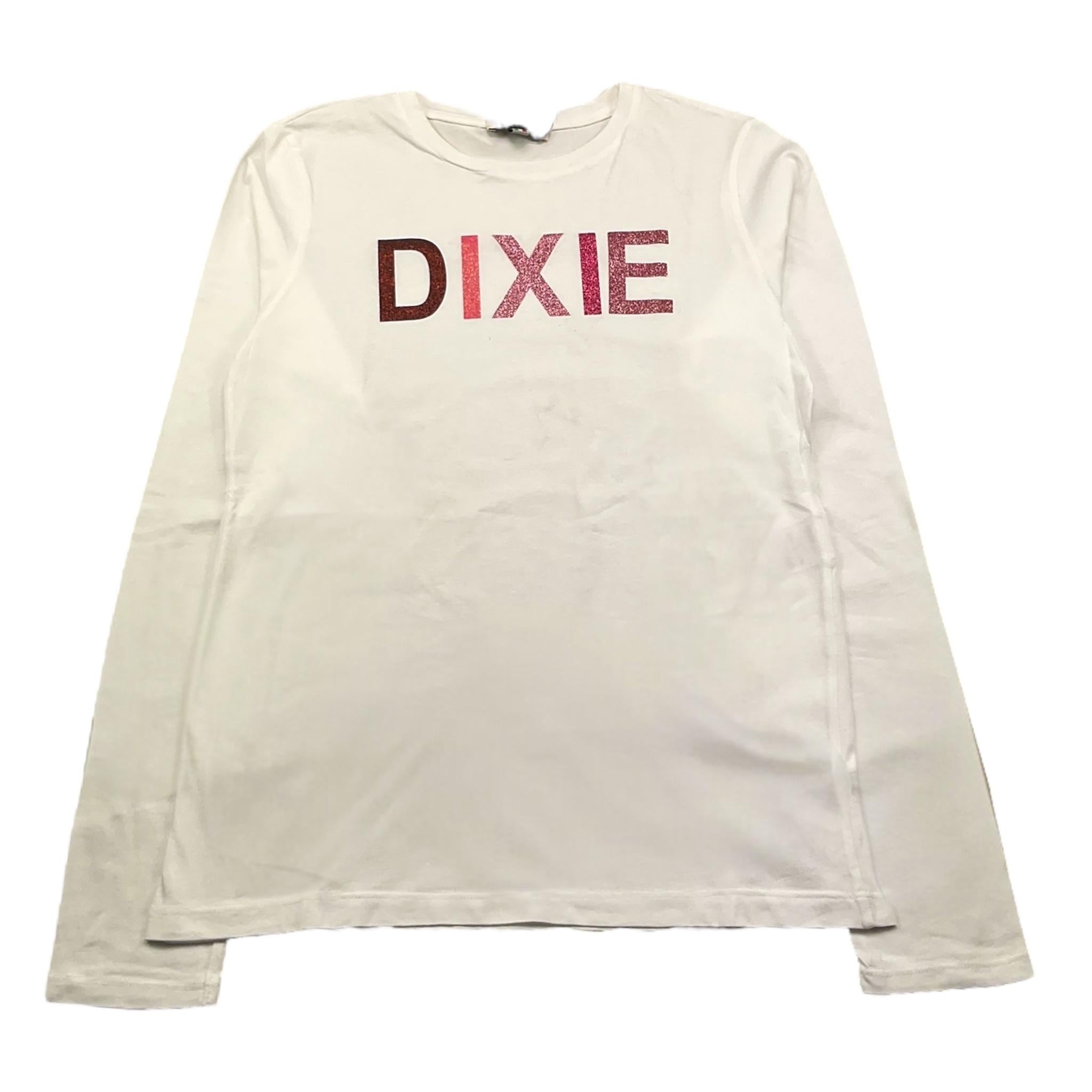 DIXIE shirt girocollo tinta unita con stampe in contrasto Bianco per Bambina LB94030G32 BIANCO DIXIE 