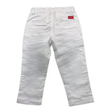 Cesare Paciotti Plain Trousers With Adjustable Waist White For Newborn